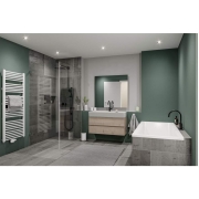 LED Einbauleuchte Nova Plus GU10 Flat IP65 93mm 4,9W 550lm 230V dimmbar 4000K Eisen gebürstet