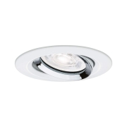 LED Einbauleuchte Nova Plus GU10 Flat IP65 93mm 4,9W 550lm 230V dimmbar 4000K Weiß matt#Chrom