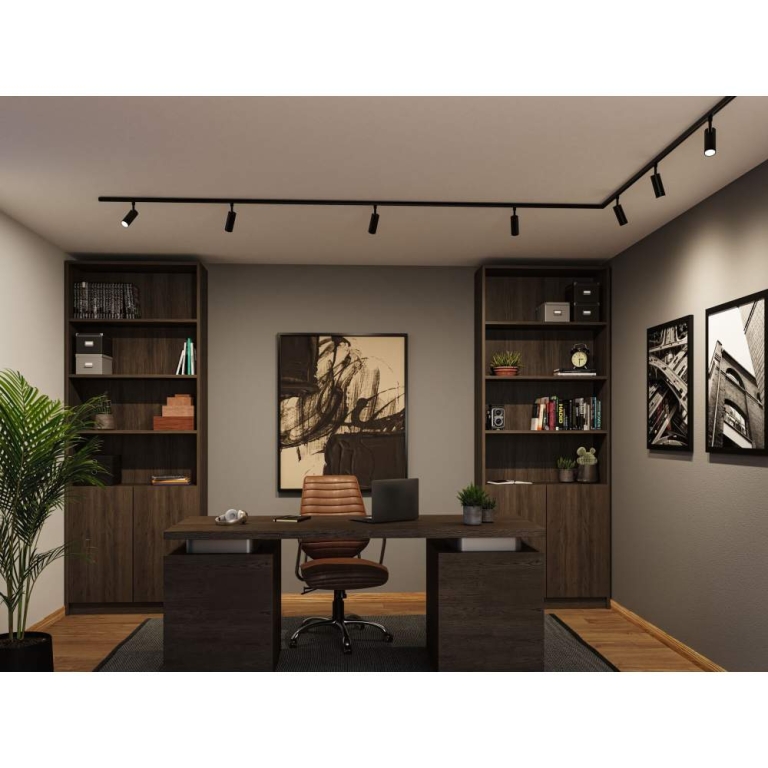 Paulmann URail Schienenspot 3-Step-Dim Tubo Einzelspot  200lm 4W 2700 - 4000K dimmbar 230V Schwarz matt