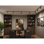 URail Schienenspot 3-Step-Dim Tubo Einzelspot  200lm 4W 2700 - 4000K dimmbar 230V Schwarz matt