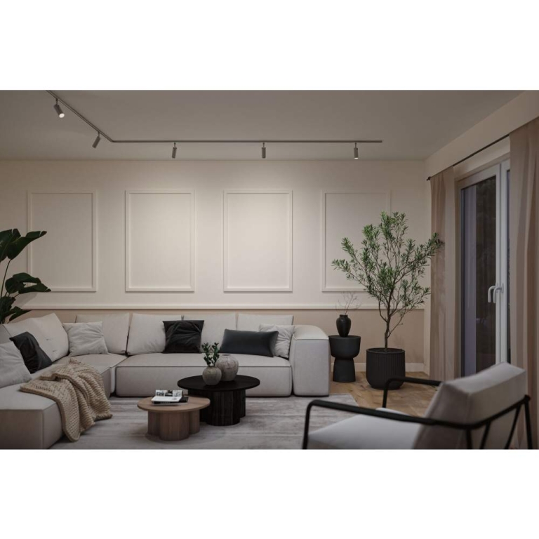 Paulmann URail Schienenspot Tubo Einzelspot  300lm 4W 2700 - 4000K  230V Chrom matt