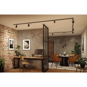 URail Pendel Lirena GU10  max. 10W 230V Schwarz matt