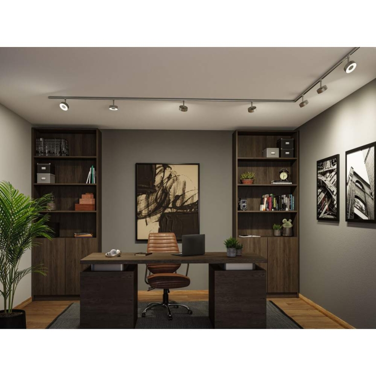 Paulmann URail Schienenspot Circle  220lm 5W 2700 - 4000K dimmbar 230V Chrom matt