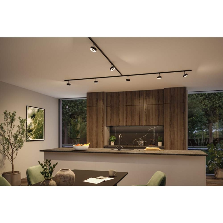Paulmann URail Schienenspot 3-Step-Dim Circle  180lm 5W 2700 - 4000K dimmbar 230V Schwarz matt