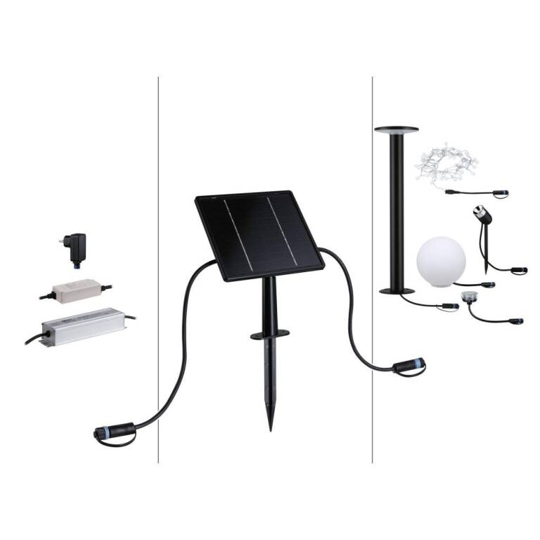 Paulmann Plug & Shine Solarpanel IP44 24V max. 21W Anthrazit