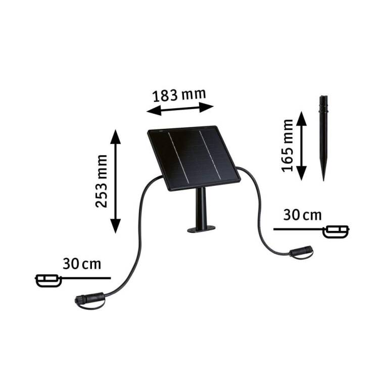 Paulmann Plug & Shine Solarpanel IP44 24V max. 21W Anthrazit