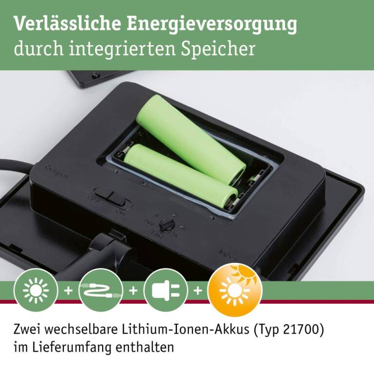 Paulmann Plug & Shine Solarpanel IP44 24V max. 21W Anthrazit