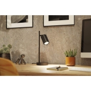 Tischleuchte Lirena GU10 max. 7W Schwarz matt Metall