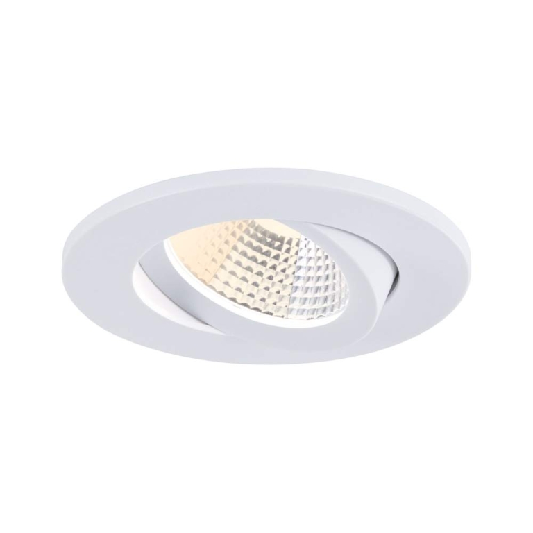 Paulmann LED Einbauleuchte White Select Viona Einzelleuchte  IP65 rund 85mm 25°  6W 520lm 230V  2700 - 4000K Schwarz matt#Weiß matt#Chrom matt