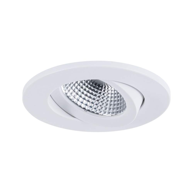 Paulmann LED Einbauleuchte White Select Viona Einzelleuchte  IP65 rund 85mm 25°  6W 520lm 230V  2700 - 4000K Schwarz matt#Weiß matt#Chrom matt