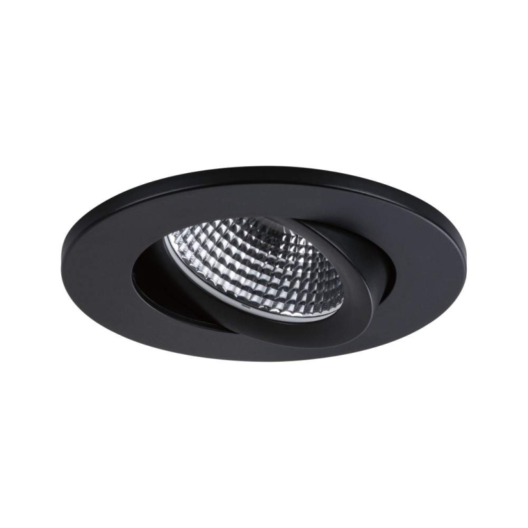 Paulmann LED Einbauleuchte White Select Viona Einzelleuchte  IP65 rund 85mm 25°  6W 520lm 230V  2700 - 4000K Schwarz matt#Weiß matt#Chrom matt