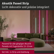 LED Strip Akkustik Paneel Basisset 2,4m RGB Schwarz