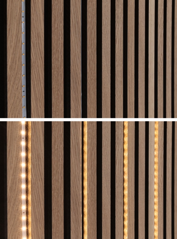 Paulmann LED Strip Akkustik Paneel Basisset 2,4m 3000K Schwarz