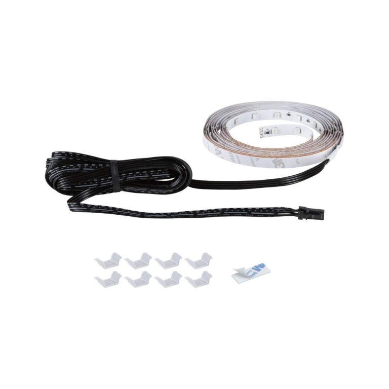 Paulmann LED Strip Akkustik Paneel Erweiterung 2,4m RGB Schwarz
