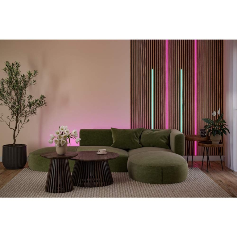 Paulmann LED Strip Akkustik Paneel Erweiterung Erweiterung 2,4m 3000K Schwarz