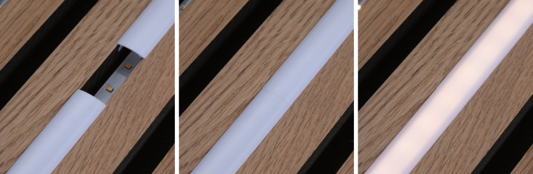Paulmann LED Strip Aufbauprofil Diffusor 0,8m Kunststoff Weiß