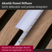 LED Strip Aufbauprofil Diffusor 0,8m Kunststoff Weiß