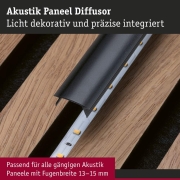 LED Strip Aufbauprofil Diffusor 0,8m Kunststoff Schwarz