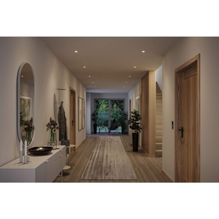 Paulmann LED Einbauleuchte 3-Step-Dim Nova GU10 Flat schwenkbar 4,9W 550lm 230V dimmbar 2700K Weiß matt