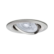 LED Einbauleuchte 3-Step-Dim Nova GU10 Flat schwenkbar 4,9W 550lm 230V dimmbar 2700K Eisen gebürstet