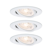 LED Einbauleuchte 3-Step-Dim Nova GU10 Flat schwenkbar 3x4,9W 3x550lm 230V dimmbar 2700K Weiß matt