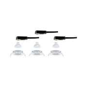 LED Einbauleuchte 3-Step-Dim Nova GU10 Flat schwenkbar 3x4,9W 3x550lm 230V dimmbar 2700K Weiß matt