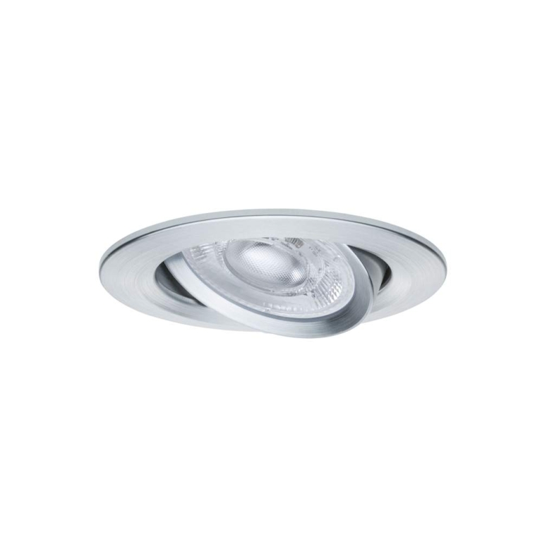 Paulmann LED Einbauleuchte 3-Step-Dim Nova GU10 Flat schwenkbar 3x4,9W 3x550lm 230V dimmbar 2700K Alu gedreht