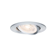 LED Einbauleuchte 3-Step-Dim Nova GU10 Flat schwenkbar 3x4,9W 3x550lm 230V dimmbar 2700K Alu gedreht