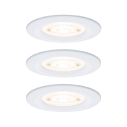 LED Einbauleuchte 3-Step-Dim Nova GU10 Flat starr IP44 3x4,9W 3x550lm 230V dimmbar 2700K Weiß matt