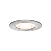 LED Einbauleuchte 3-Step-Dim Nova GU10 Flat starr IP44 3x4,9W 3x550lm 230V dimmbar 2700K Eisen gebürstet