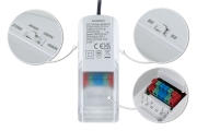 LED Einbauleuchte Zina IP65 5W / 8W 685lm / 0lm 230V dimmbar 2700 - 4000K Weiß matt
