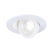 LED Einbauleuchte Zina IP65 5W / 8W 685lm / 0lm 230V dimmbar 2700 - 4000K Weiß matt