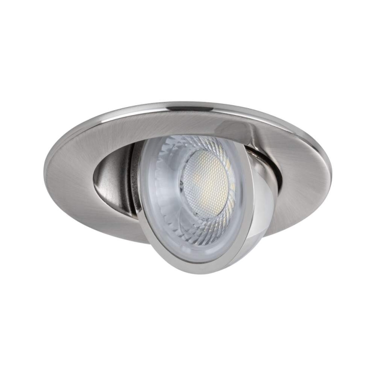 Paulmann LED Einbauleuchte Zina IP65 5W / 8W 685lm / 0lm 230V dimmbar 2700 - 4000K Eisen gebürstet