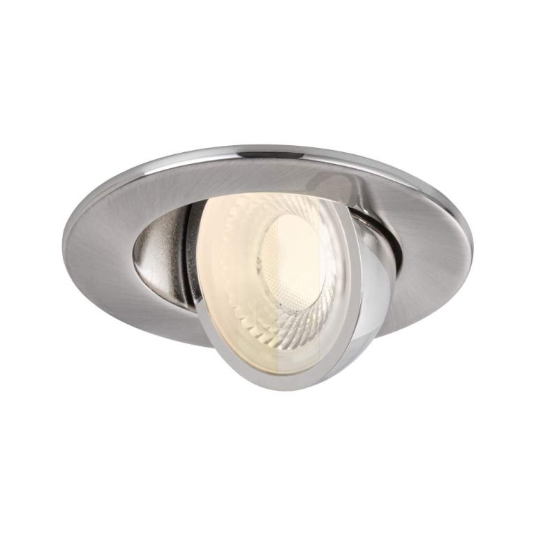 Paulmann LED Einbauleuchte Zina IP65 5W / 8W 685lm / 0lm 230V dimmbar 2700 - 4000K Eisen gebürstet