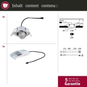 LED Einbauleuchte Zina IP65 5W / 8W 685lm / 0lm 230V dimmbar 2700 - 4000K Eisen gebürstet