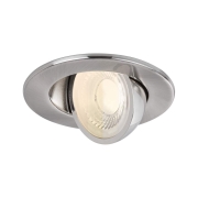 LED Einbauleuchte Zina IP65 5W / 8W 685lm / 0lm 230V dimmbar 2700 - 4000K Eisen gebürstet