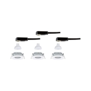 LED Einbauleuchte Nova Plus GU10 Flat IP65 93mm 3x4,9W 3x550lm 230V dimmbar 2700K Weiß matt