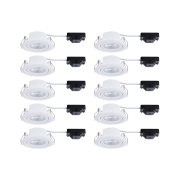 LED Einbauleuchte FixedLED 10er-Set schwenkbar 25° 10x4,8W 10x440lm 230V  3000K Weiß
