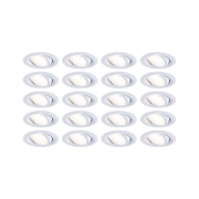 LED Einbauleuchte FixedLED 20er-Set schwenkbar 25° 20x4,8W 20x460lm 230V  3000K Weiß