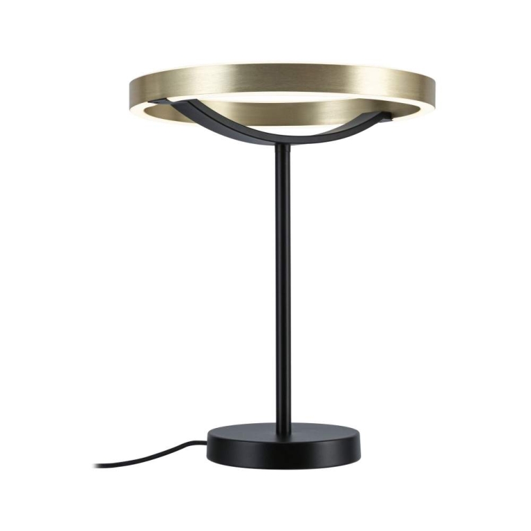 Paulmann LED Tischleuchte 3-Step-Dim Melira 2700K 580lm 10W Schwarz matt, Gold
