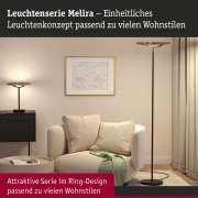 LED Tischleuchte 3-Step-Dim Melira 2700K 580lm 10W Schwarz matt, Gold
