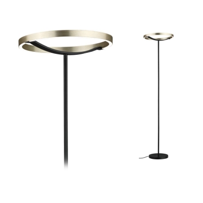 Paulmann LED Stehleuchte 3-Step-Dim Melira 2700K 1570mm 1025lm  17,5W Schwarz matt, Gold
