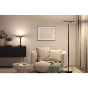 LED Stehleuchte 3-Step-Dim Melira 2700K 1570mm 1025lm  17,5W Schwarz matt, Gold