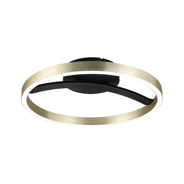 Paulmann LED Deckenleuchte 3-Step-Dim Melira 2700K 1690lm 230V 24W  Schwarz matt, Gold