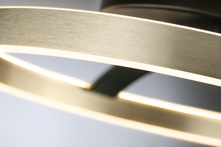 Paulmann LED Deckenleuchte 3-Step-Dim Melira 2700K 1690lm 230V 24W  Schwarz matt, Gold