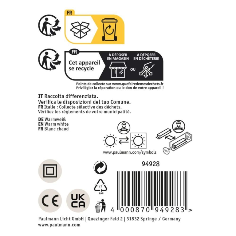 Paulmann LED Pendelleuchte 3-Step-Dim Melira 2700K 1690lm 24W Schwarz matt, Gold