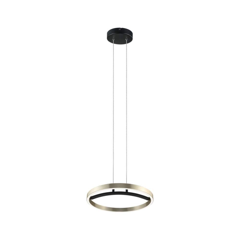 Paulmann LED Pendelleuchte 3-Step-Dim Melira 2700K 1690lm 24W Schwarz matt, Gold