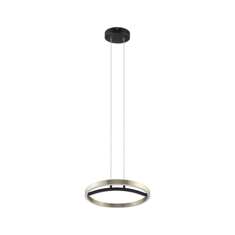 Paulmann LED Pendelleuchte 3-Step-Dim Melira 2700K 1690lm 24W Schwarz matt, Gold