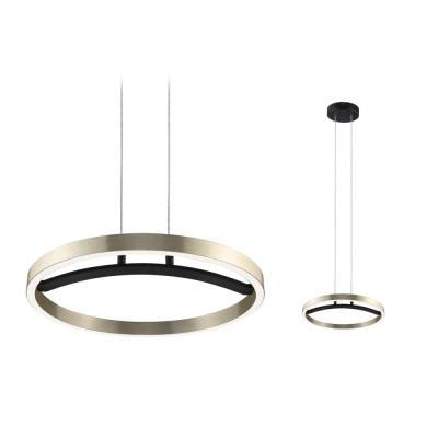 Paulmann LED Pendelleuchte 3-Step-Dim Melira 2700K 1690lm 24W Schwarz matt, Gold