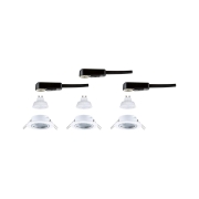 LED Einbauleuchte Base GU10 Flat schwenkbar 3x4W 3x400lm 230V  2700K Weiß